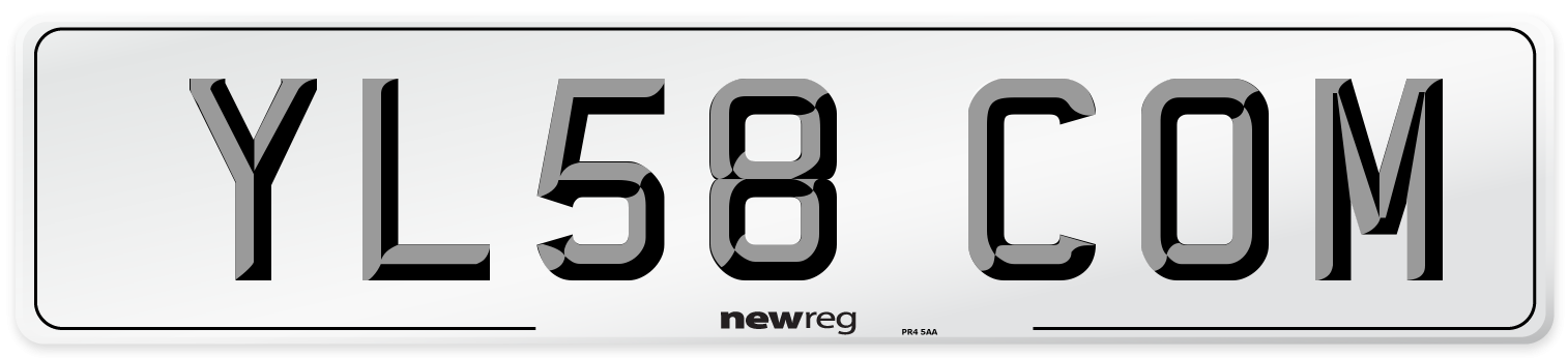 YL58 COM Number Plate from New Reg